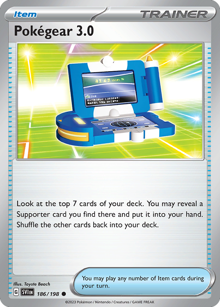 Pokégear 3.0 186/198 — English Pokémon Scarlet & Violet (2023)
