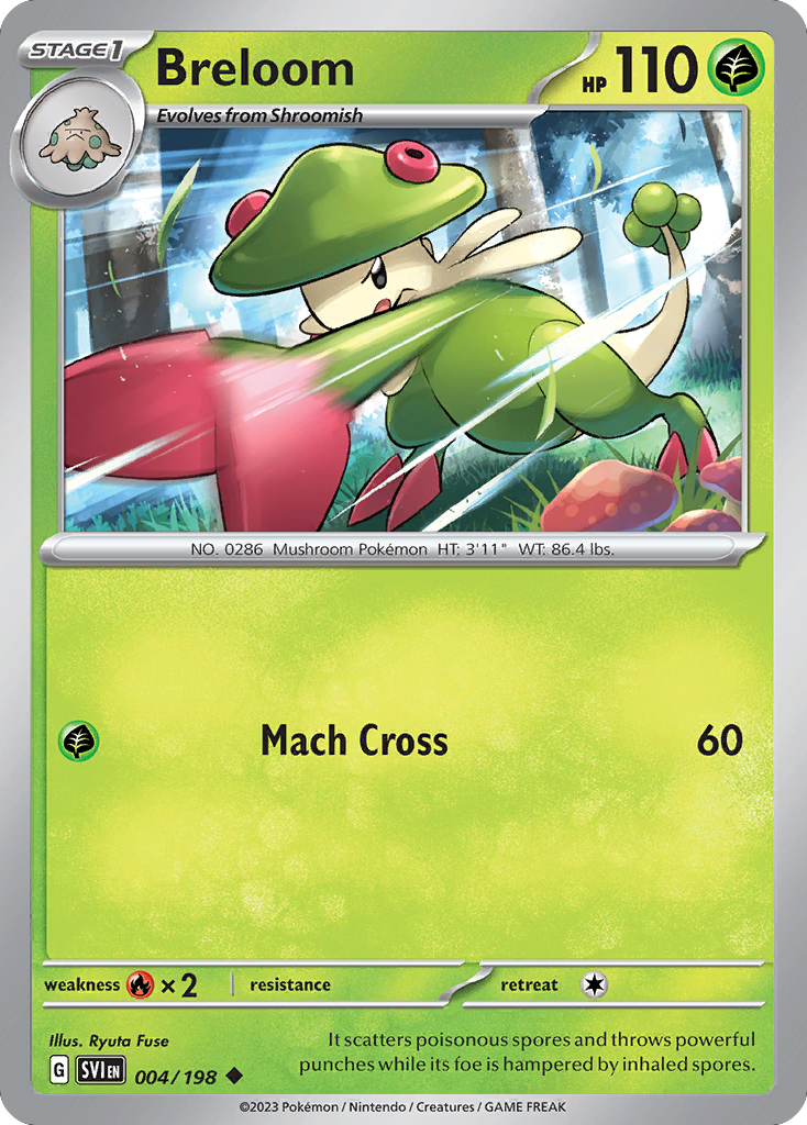 Breloom 4/198 — English Pokémon Scarlet & Violet (2023)