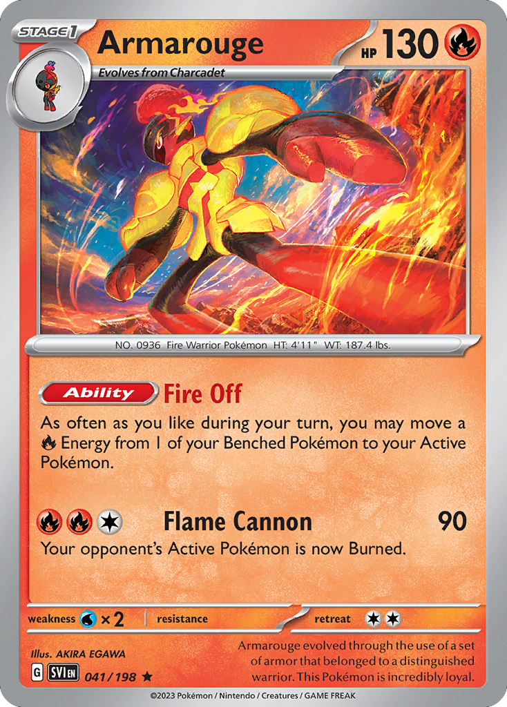 Armarouge 41/198 — English Pokémon Scarlet & Violet (2023)