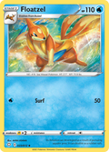 Floatzel 23/72 English Pokémon card from Shining Fates (2021)