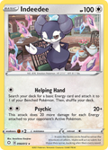 Indeedee 56/72 English Pokémon card from Shining Fates (2021)