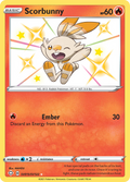 Scorbunny SV015/SV122 English Pokémon card from Shining Fates Shiny Vault (2021)