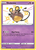 Dedenne SV051/SV122 English Pokémon card from Shining Fates Shiny Vault (2021)