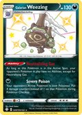 Galarian Weezing SV077/SV122 English Pokémon card from Shining Fates Shiny Vault (2021)