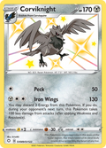 Corviknight SV089/SV122 English Pokémon card from Shining Fates Shiny Vault (2021)