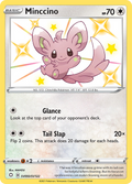 Minccino SV093/SV122 English Pokémon card from Shining Fates Shiny Vault (2021)