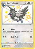 Corvisquire SV102/SV122 English Pokémon card from Shining Fates Shiny Vault (2021)