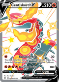Centiskorch V SV108/SV122 English Pokémon card from Shining Fates Shiny Vault (2021)