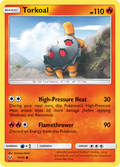 Torkoal 11/73 English Pokémon card from Shining Legends (2017)