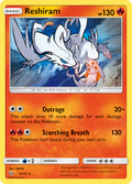 Reshiram 14/73 English Pokémon card from Shining Legends (2017)
