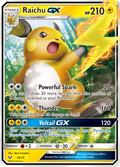 Raichu-GX 29/73 English Pokémon card from Shining Legends (2017)