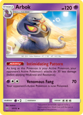 Arbok 37/73 English Pokémon card from Shining Legends (2017)