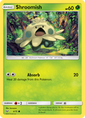 Shroomish 4/73 English Pokémon card from Shining Legends (2017)