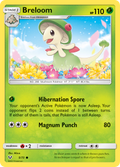 Breloom 5/73 English Pokémon card from Shining Legends (2017)