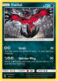 Yveltal 54/73 English Pokémon card from Shining Legends (2017)