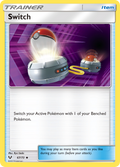 Switch 67/73 English Pokémon card from Shining Legends (2017)