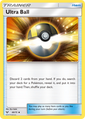 Ultra Ball 68/73 English Pokémon card from Shining Legends (2017)