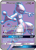 Mewtwo-GX 72/73 English Pokémon card from Shining Legends (2017)
