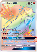 Entei-GX 74/73 English Pokémon card from Shining Legends (2017)