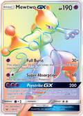 Mewtwo-GX 76/73 English Pokémon card from Shining Legends (2017)