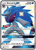 Zoroark-GX 77a/73 English Pokémon card from Shining Legends (2017) — alternate artwork