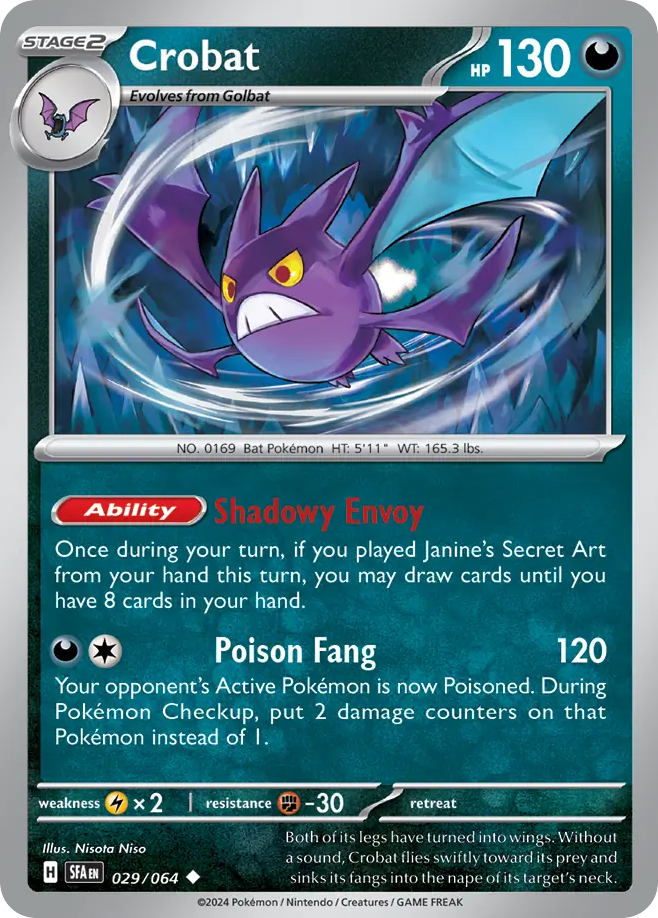 Crobat 29/64 — English Pokémon Shrouded Fable (2024)