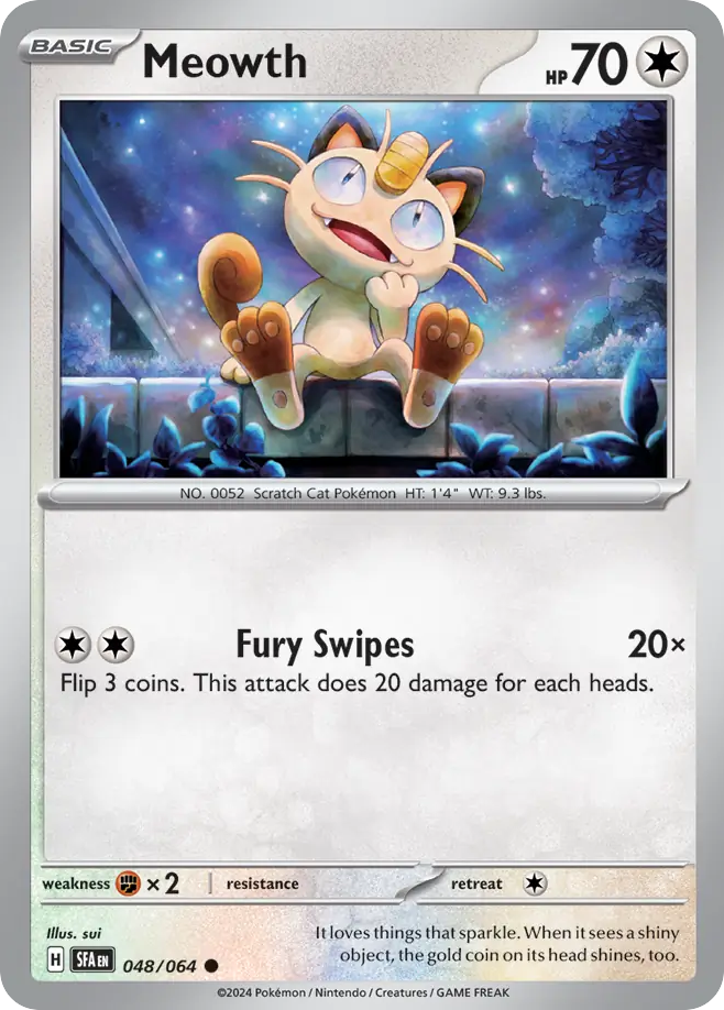 Meowth 48/64 — English Pokémon Shrouded Fable (2024)