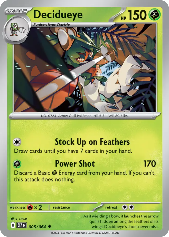 Decidueye 5/64 — English Pokémon Shrouded Fable (2024)