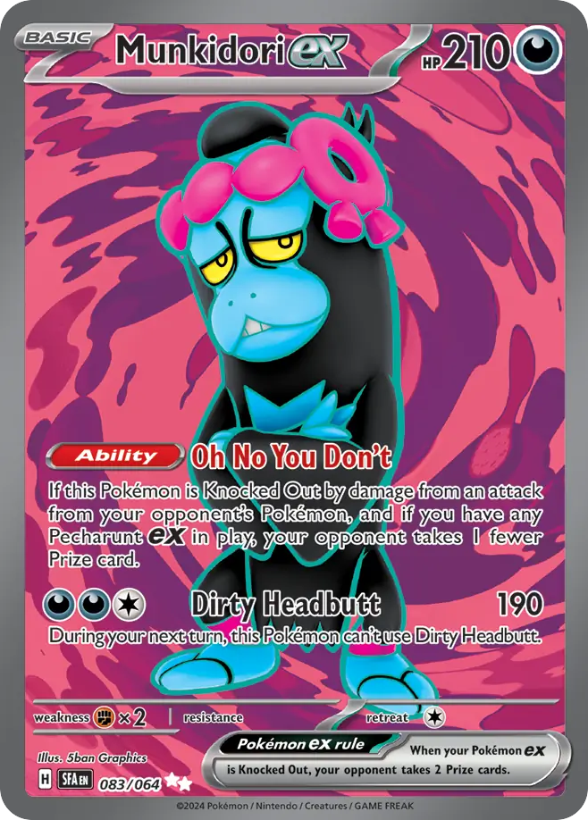 Munkidori ex 83/64 — English Pokémon Shrouded Fable (2024)