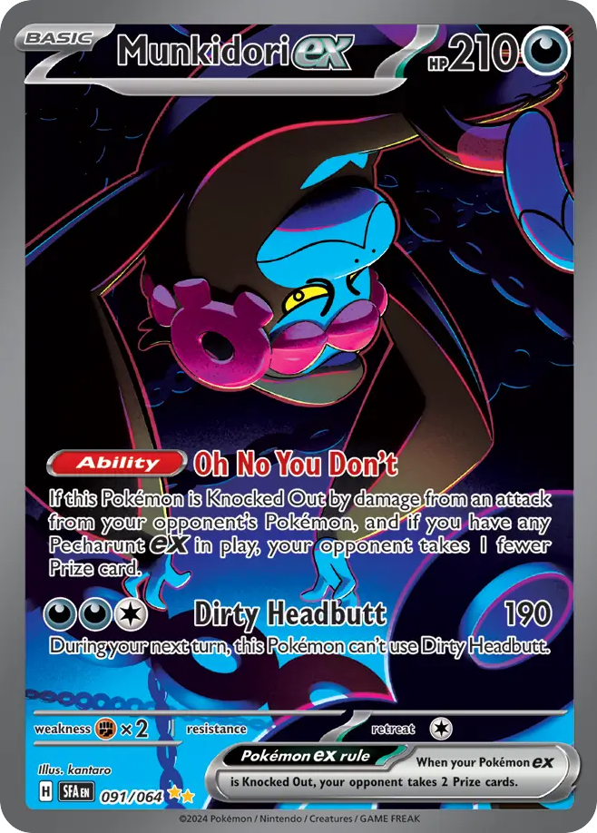 Munkidori ex 91/64 — English Pokémon Shrouded Fable (2024)