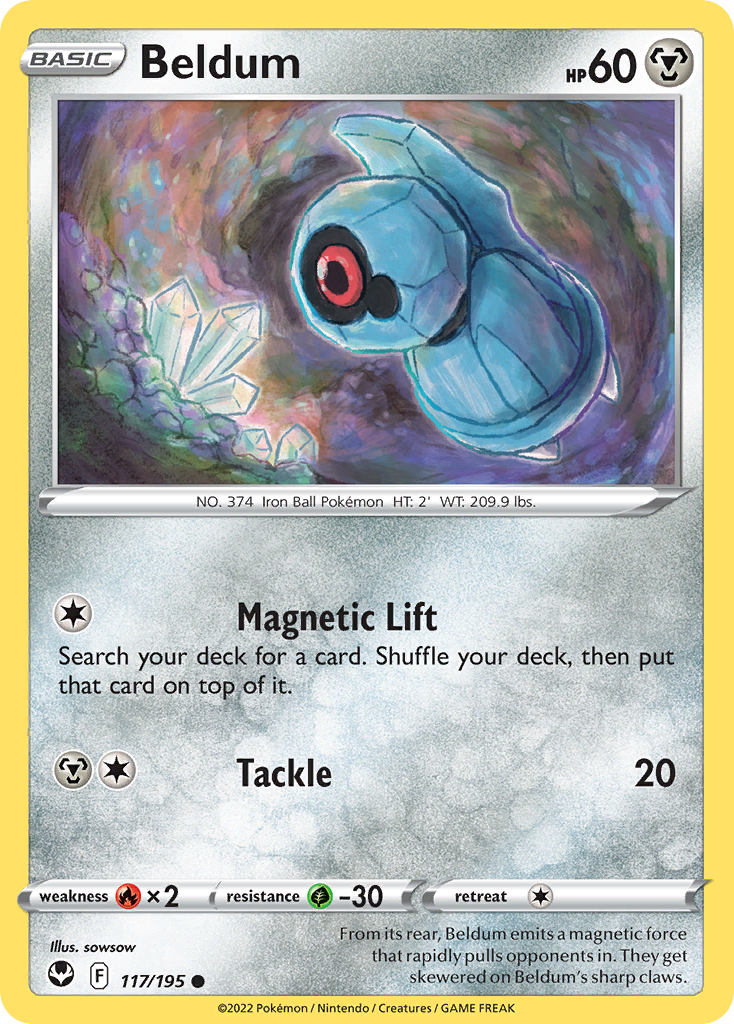 Beldum 117/195 — English Pokémon Silver Tempest (2022)