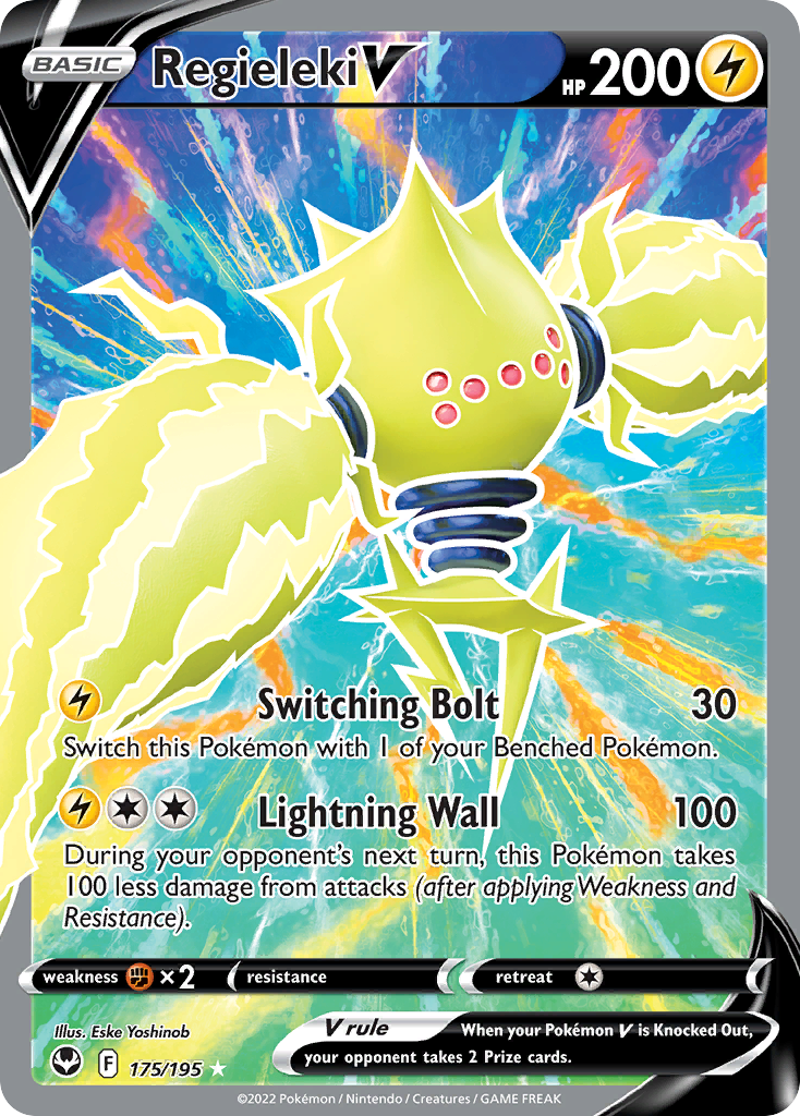 Regieleki V 175/195 — English Pokémon Silver Tempest (2022)