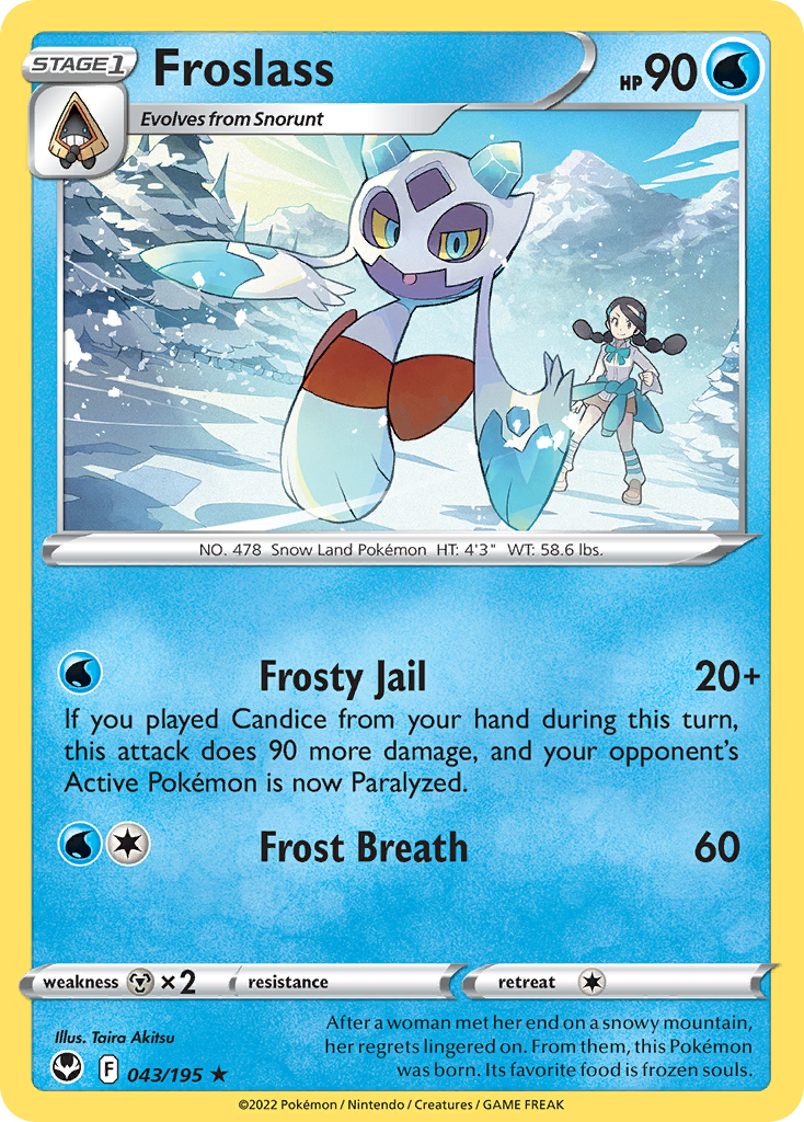 Froslass 43/195 — English Pokémon Silver Tempest (2022)