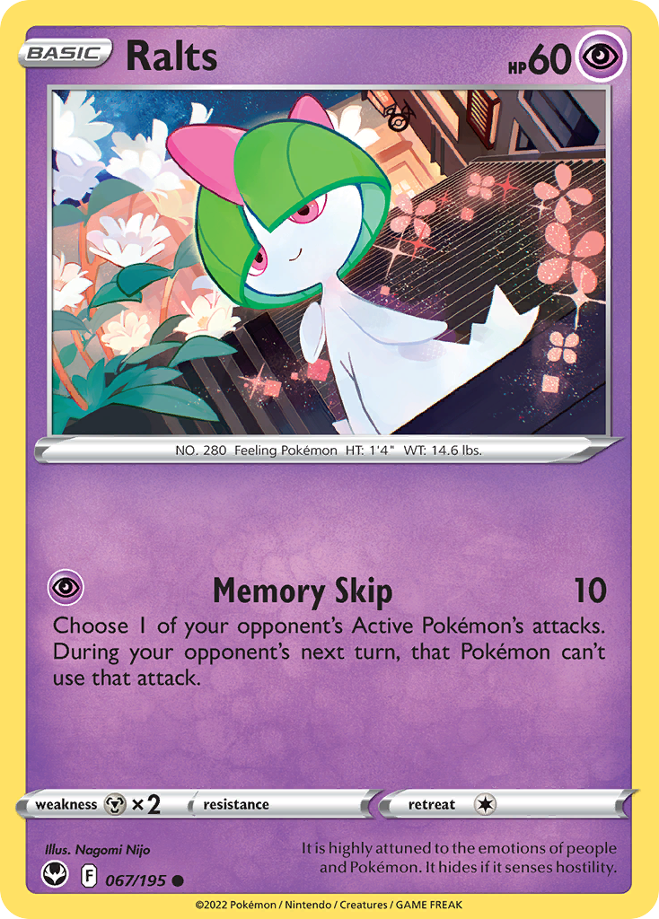 Ralts 67/195 — English Pokémon Silver Tempest (2022)