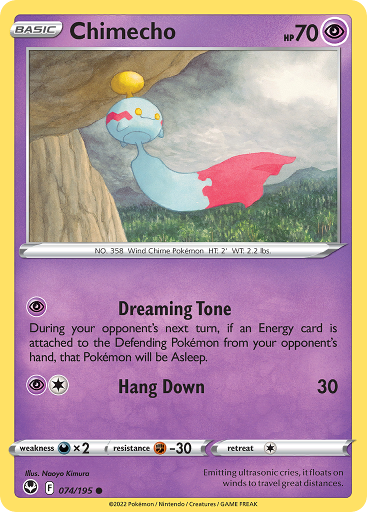 Chimecho 74/195 — English Pokémon Silver Tempest (2022)