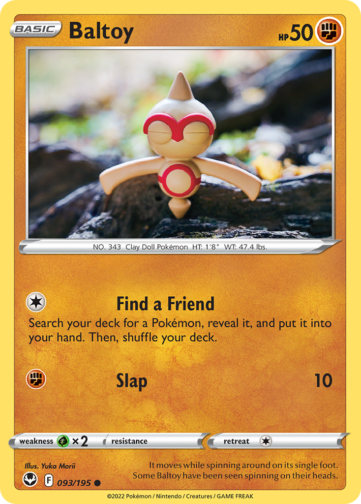 Baltoy 93/195 — English Pokémon Silver Tempest (2022)