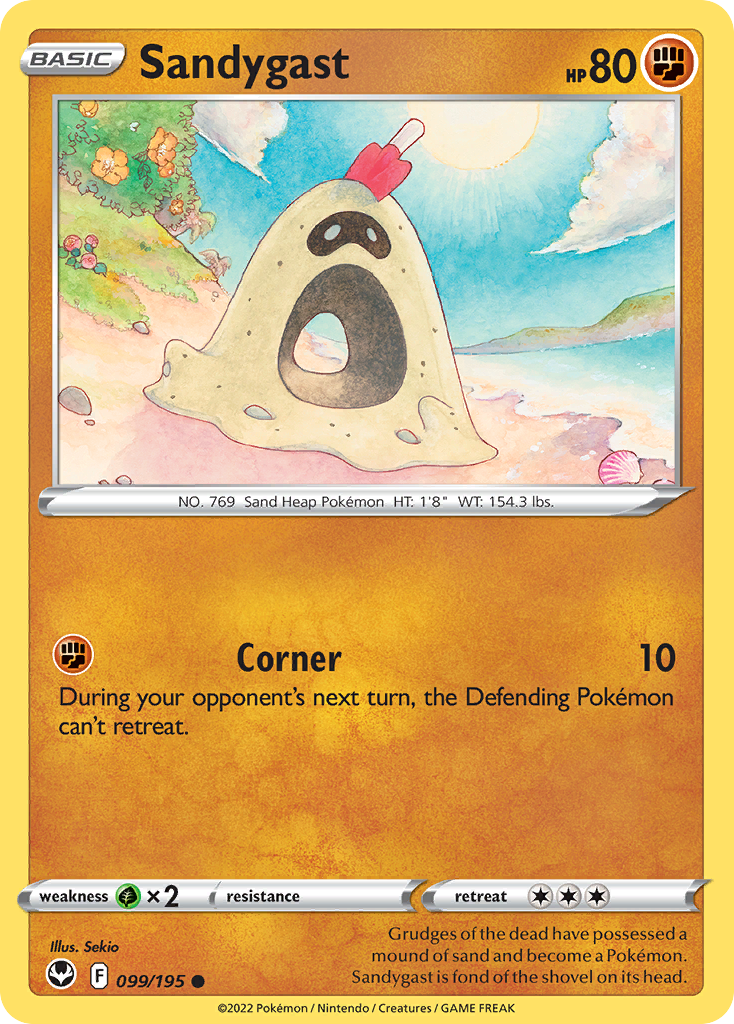 Sandygast 99/195 — English Pokémon Silver Tempest (2022)