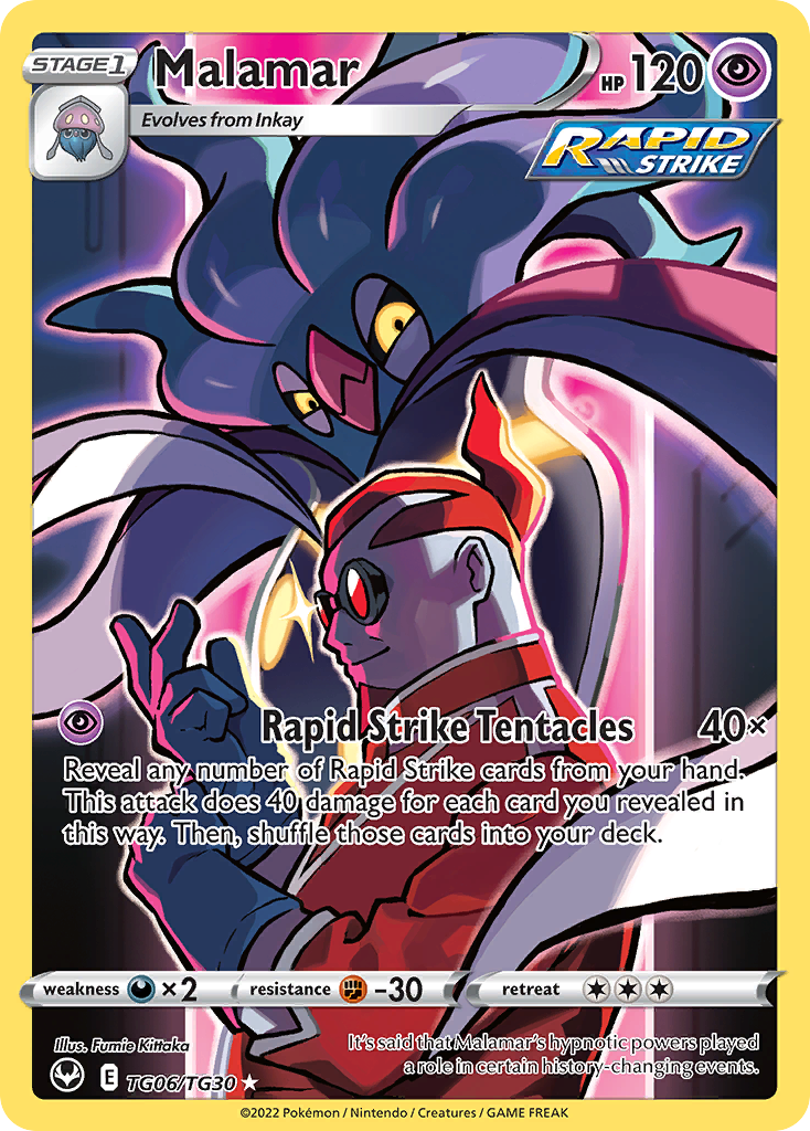 Malamar TG06/TG30 — English Pokémon Silver Tempest Trainer Gallery (2022)