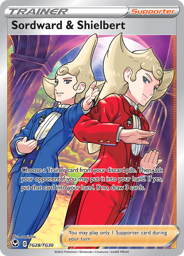 Sordward & Shielbert TG28/TG30 — English Pokémon Silver Tempest Trainer Gallery (2022)
