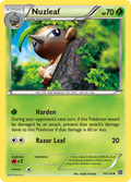Nuzleaf 10/114 English Pokémon card from Steam Siege (2016)