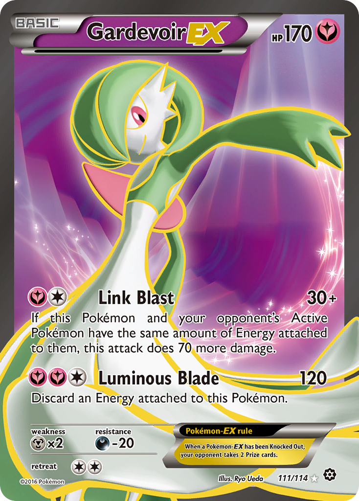 Gardevoir-EX 111/114 English Pokémon card from Steam Siege (2016)