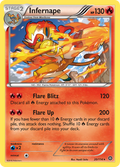 Infernape 20/114 English Pokémon card from Steam Siege (2016)