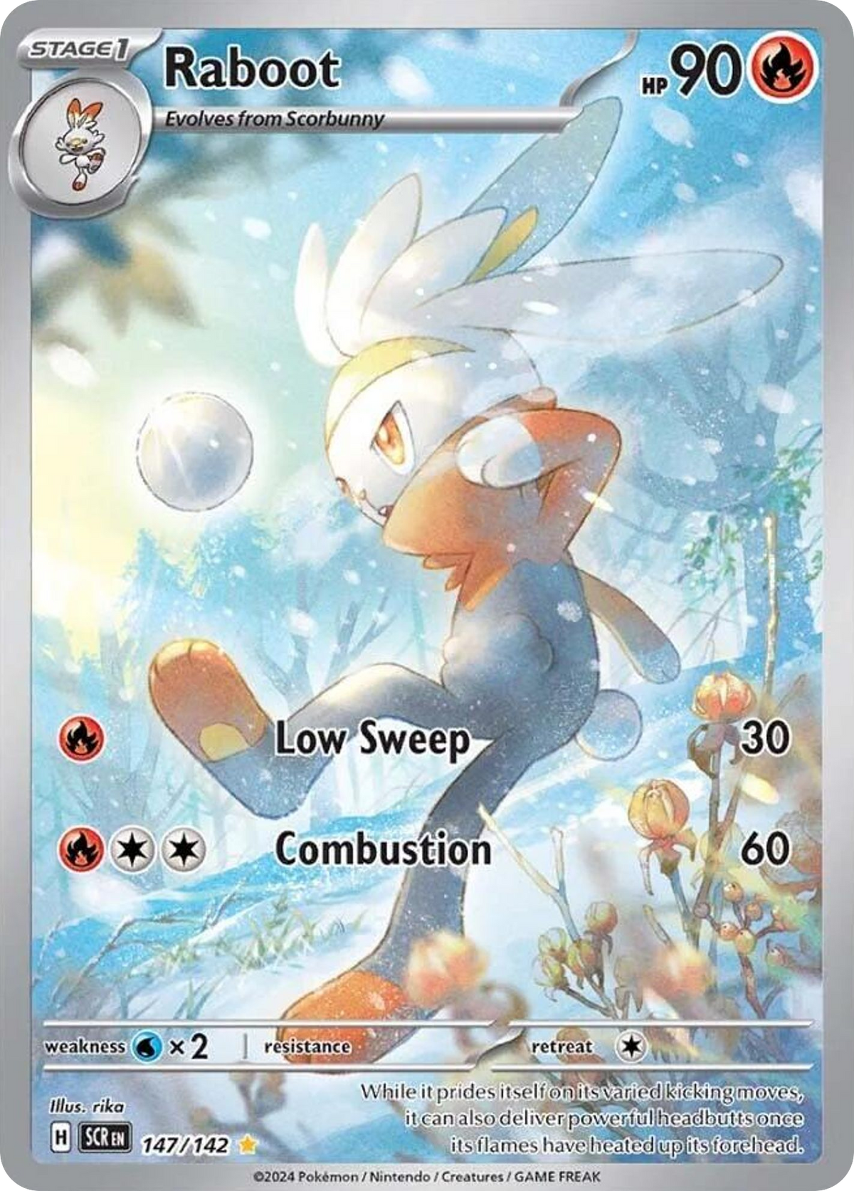 Raboot 147/142 — English Pokémon Stellar Crown (2024)