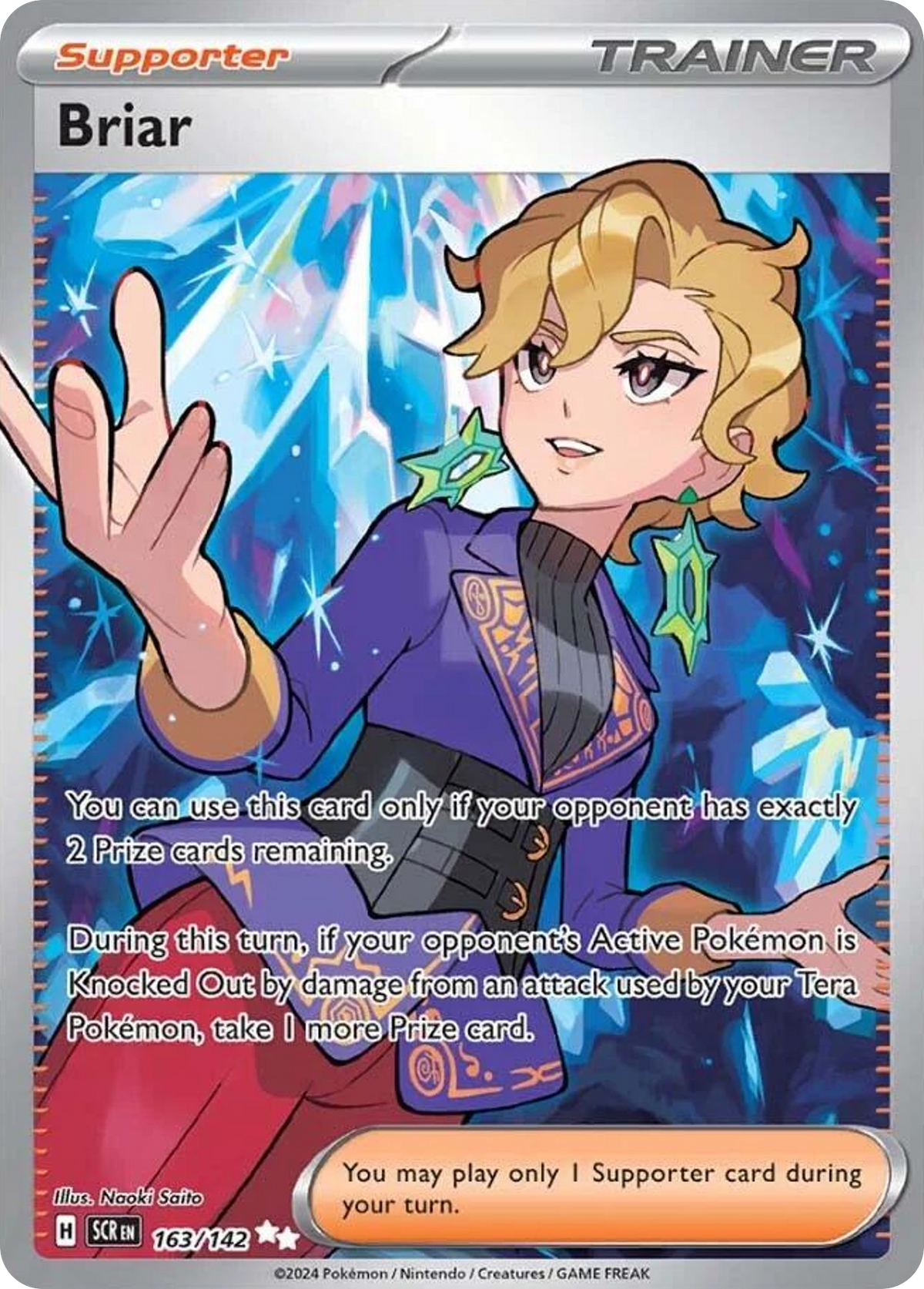 Briar 163/142 — English Pokémon Stellar Crown (2024)