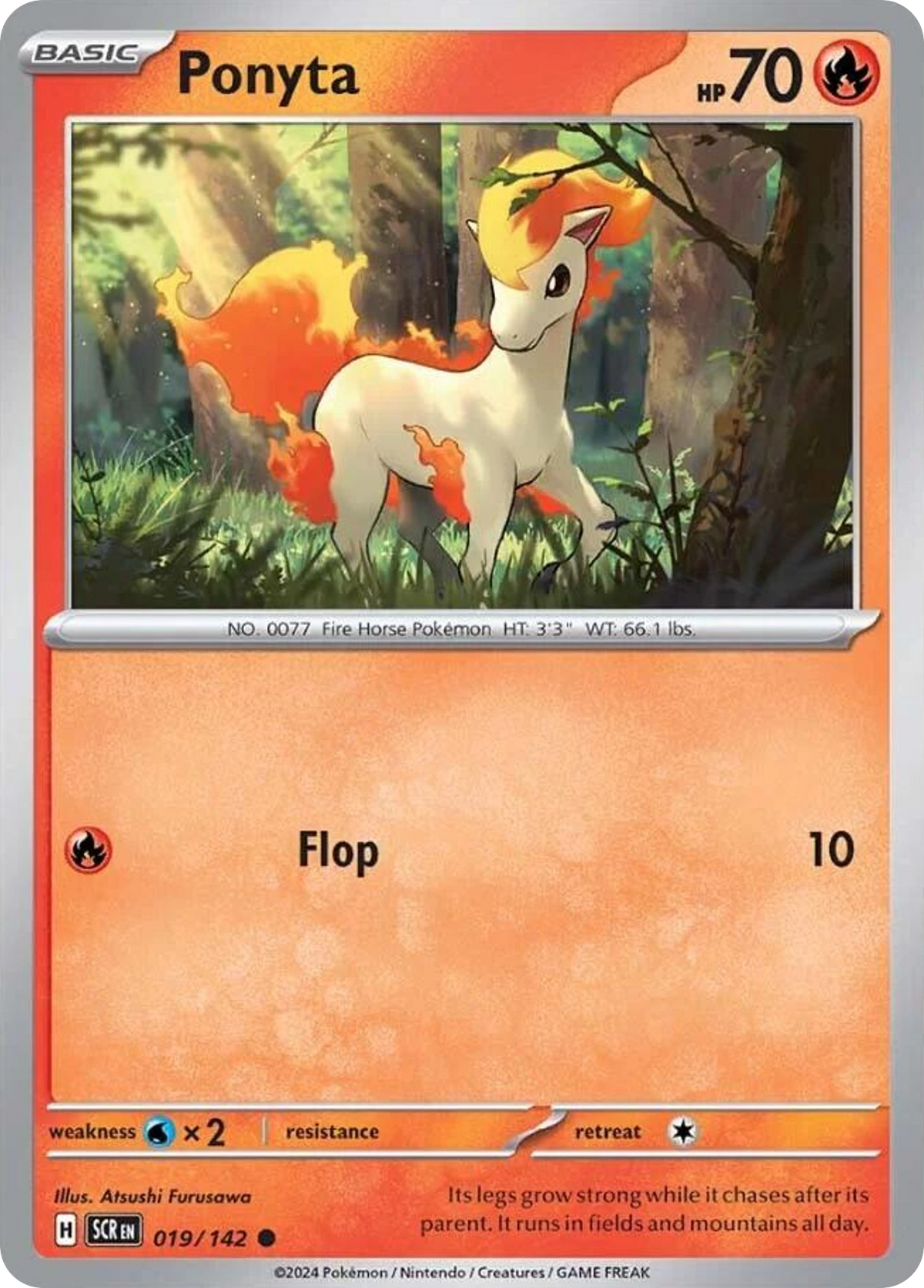 Ponyta 19/142 — English Pokémon Stellar Crown (2024)