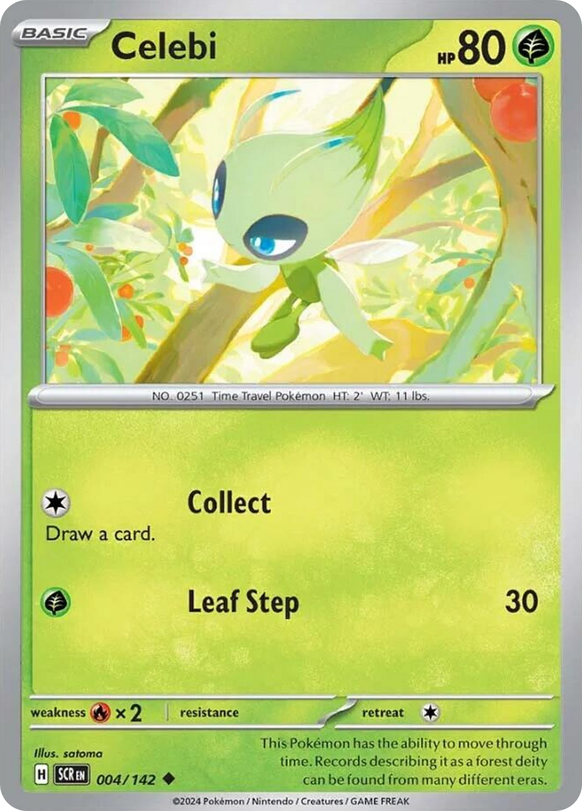 Celebi 4/142 — English Pokémon Stellar Crown (2024)