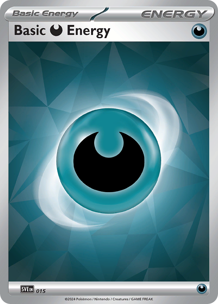 Basic Darkness Energy SVE 015 — English Pokémon Stellar Crown (2024) Cracked Ice Energy catalogue reference