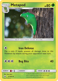Metapod 2/149 English Pokémon card from Sun & Moon (2017)
