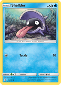 Shellder 33/149 English Pokémon card from Sun & Moon (2017)