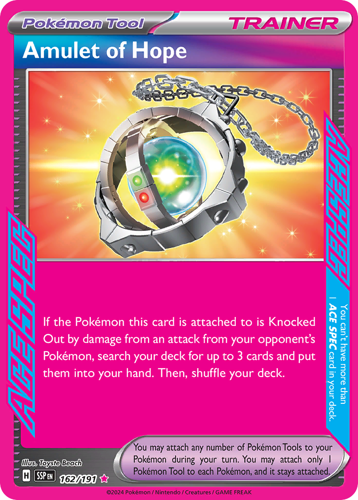 Amulet of Hope 162/191 — English Pokémon Surging Sparks (2024)